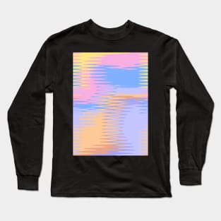 Colourful waves | abstract | glitch Long Sleeve T-Shirt